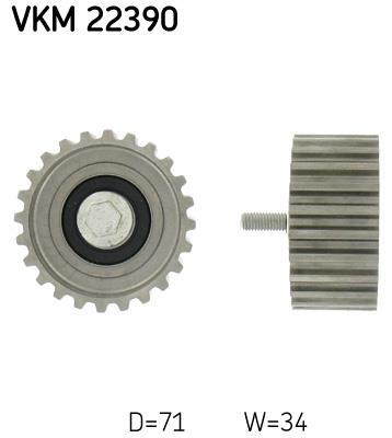Galet enrouleur de courroie de distribution SKF ref. VKM 22390